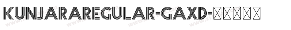 KunjaraRegular-GaXD字体转换