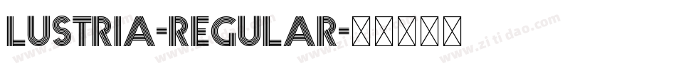 Lustria-Regular字体转换