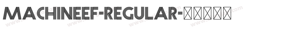 MachineEF-Regular字体转换