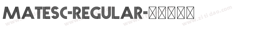 MateSC-Regular字体转换