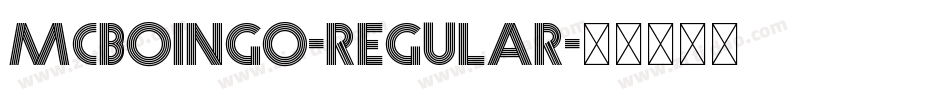 Mcboingo-Regular字体转换