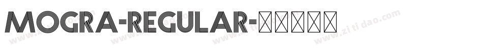 Mogra-Regular字体转换