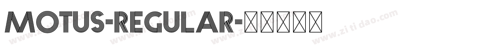 Motus-Regular字体转换