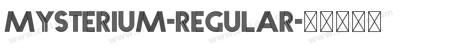Mysterium-Regular字体转换