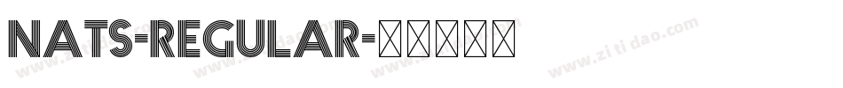 NATS-Regular字体转换