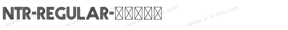 NTR-Regular字体转换
