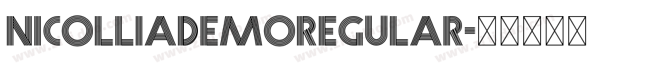 NicolliaDEMORegular字体转换