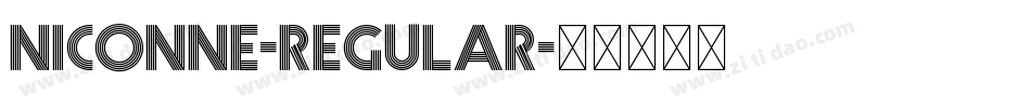 Niconne-Regular字体转换