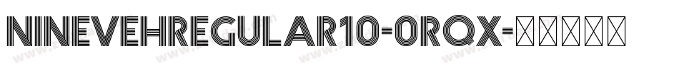 NinevehRegular10-0rqX字体转换