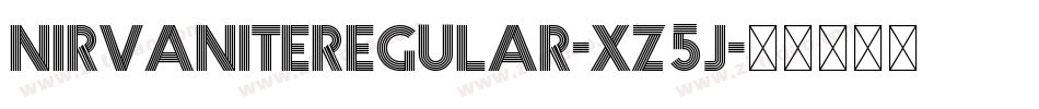 NirvaniteRegular-Xz5j字体转换