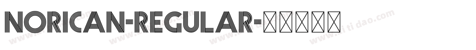 Norican-Regular字体转换