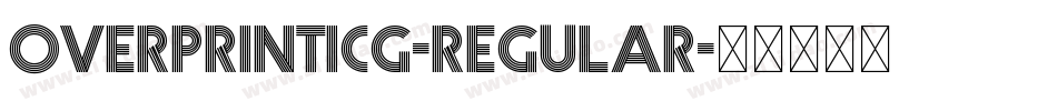 OverprintICG-Regular字体转换