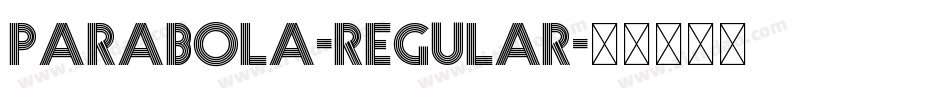 PARABOLA-Regular字体转换