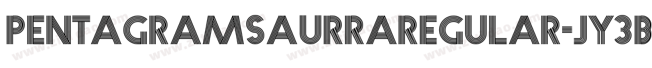 PentagramsAurraRegular-Jy3B字体转换