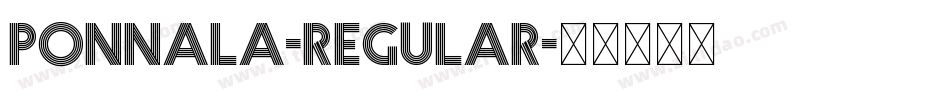 Ponnala-Regular字体转换