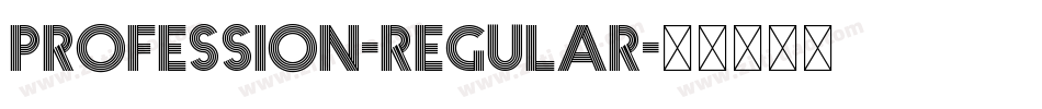 Profession-Regular字体转换