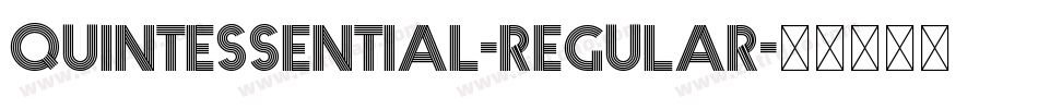 Quintessential-Regular字体转换