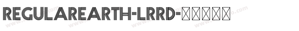 RegularEarth-lrrD字体转换