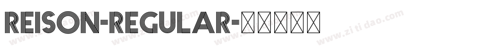 Reison-Regular字体转换