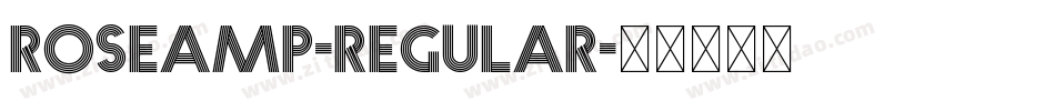 Roseamp-Regular字体转换