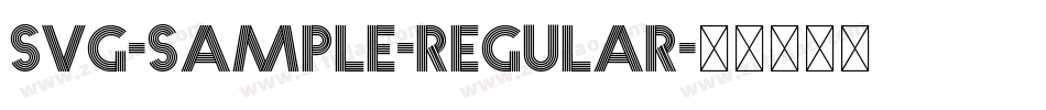 SVG-sample-Regular字体转换