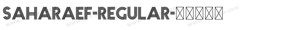 SaharaEF-Regular字体转换