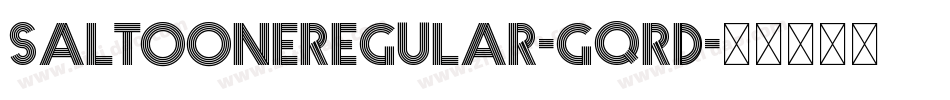 SaltooneRegular-GqRD字体转换