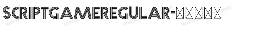 ScriptgameRegular字体转换
