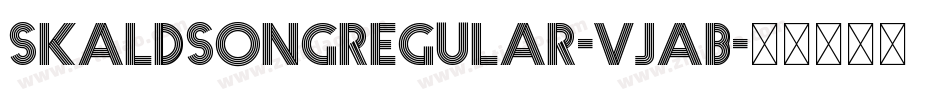 SkaldsongRegular-VjAB字体转换