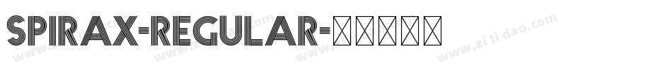 Spirax-Regular字体转换
