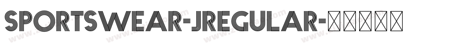 Sportswear-JRegular字体转换