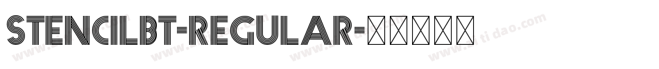 StencilBT-Regular字体转换