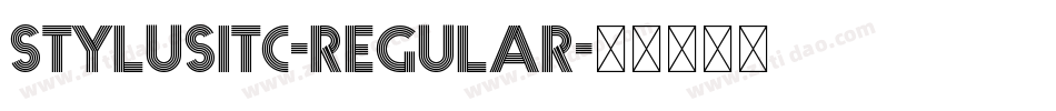 StylusITC-Regular字体转换