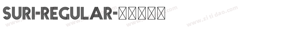 Suri-Regular字体转换