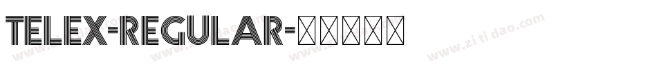 Telex-Regular字体转换