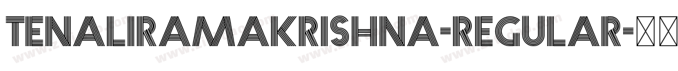 TenaliRamakrishna-Regular字体转换