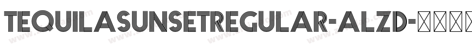 TequilasunsetRegular-AlZD字体转换