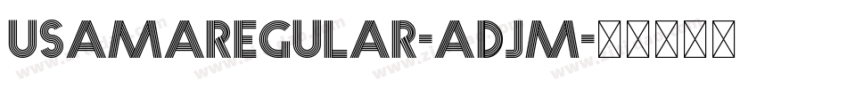 UsamaRegular-AdjM字体转换