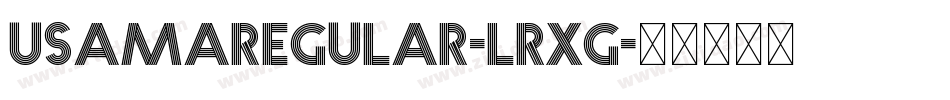 UsamaRegular-LrxG字体转换