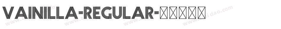 Vainilla-Regular字体转换