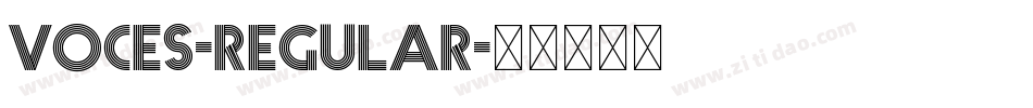 Voces-Regular字体转换
