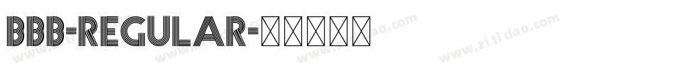 bbb-Regular字体转换