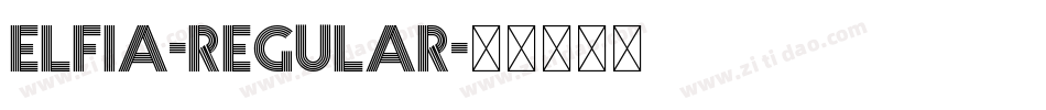 elfia-Regular字体转换