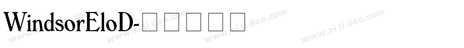 WindsorEloD字体转换