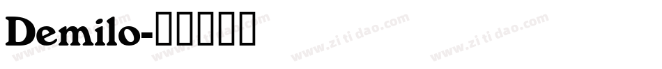 Demilo字体转换
