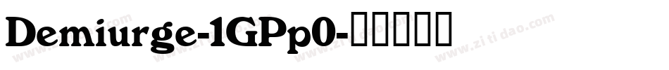 Demiurge-1GPp0字体转换