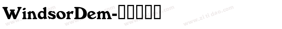 WindsorDem字体转换