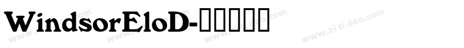WindsorEloD字体转换