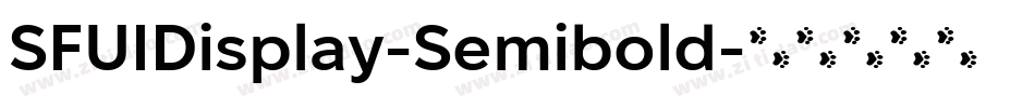 SFUIDisplay-Semibold字体转换