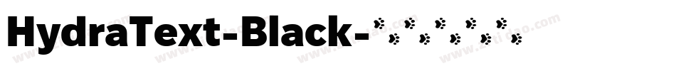 HydraText-Black字体转换